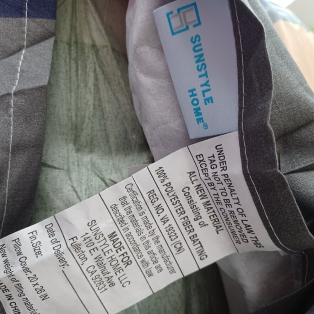 Patchwork Lightweight Reversible 3 Piece Twin Quilt Set | Checkered Pattern - Picture 6 of 8